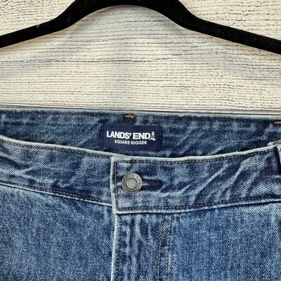 Lands End Men's Square Rigger Traditional Fit Jeans Size 44 Tall - Picture 3 of 10
